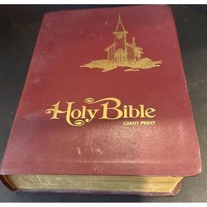 Holy Bible Giant Print KJV Red Letter Edition Allan Publishers 1975